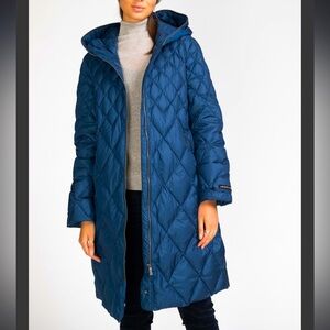 Joutsen Linda Northern light down blue quilted packable coat